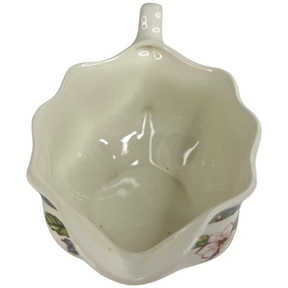 Johnson Brothers Arcadia Fruit Creamer Footed Vintage 10 Ounces Small Gravy Boat - Picture 4 of 9